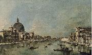 Francesco Guardi El Gran Canal con San Simeone Piccolo y Santa Luca oil painting reproduction